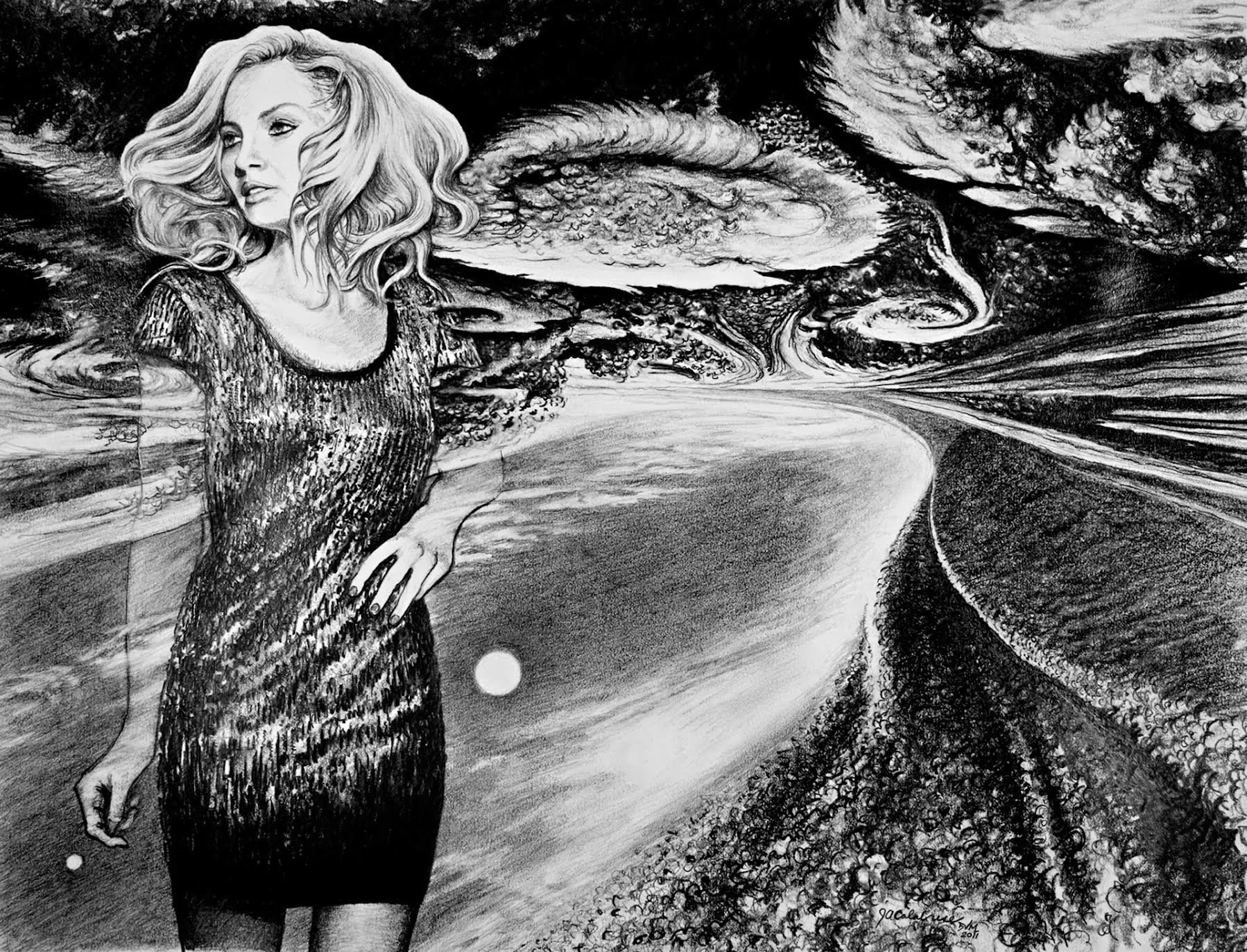 "Little Girl Lost" John Calabrese  2nd Year Invitee  Denton, TX, USA Graphite Pencil on Paper 16" x 20" 2011 $2400 