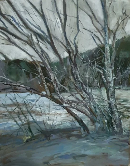 "Squamish Trees" Sumin Joo Oil 18" x 14" 
2022 NFS 