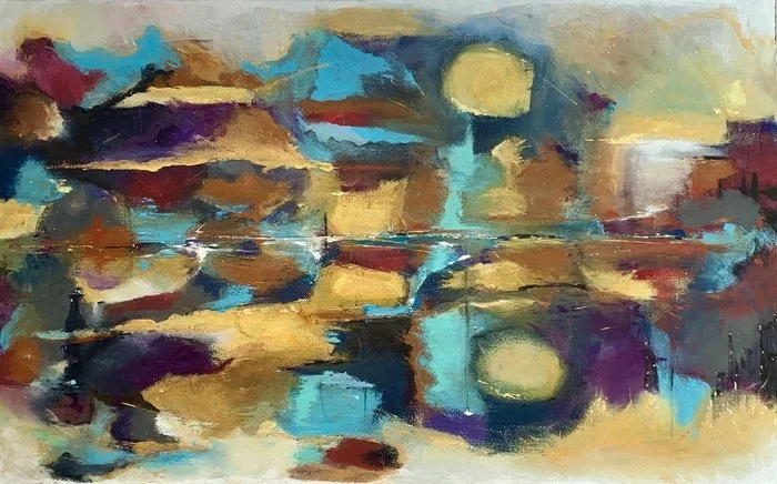 "The Journey" Monica Becker Acrylic on Canvas 30" x 48" 
2025 $1,800 