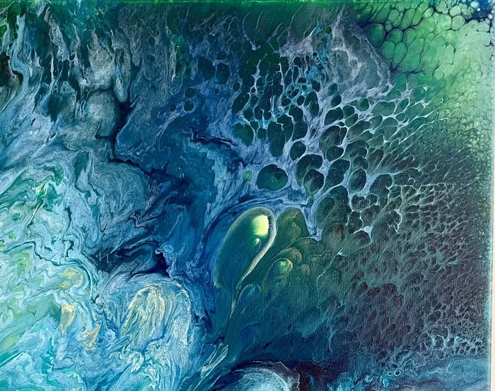 "Butterfly Wing 1" Melanie Christensen Acrylic 16" x 20" 
2022 $2,800 