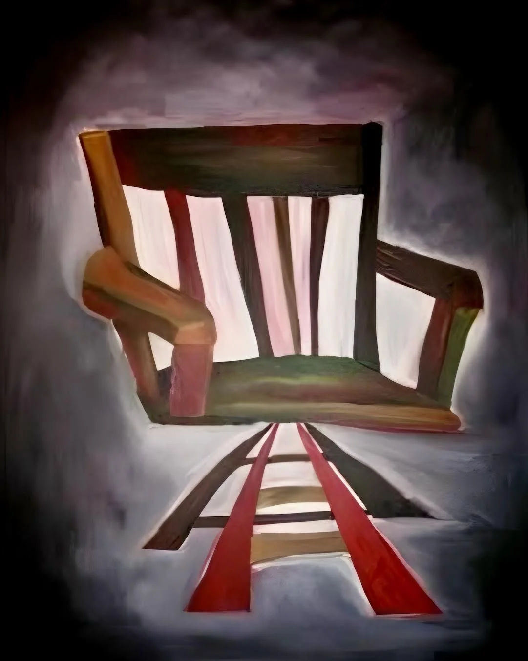 "Sit Tight" Samantha Shumaker 
Oil on Canvas 14" x 10" 2005 
NFS 