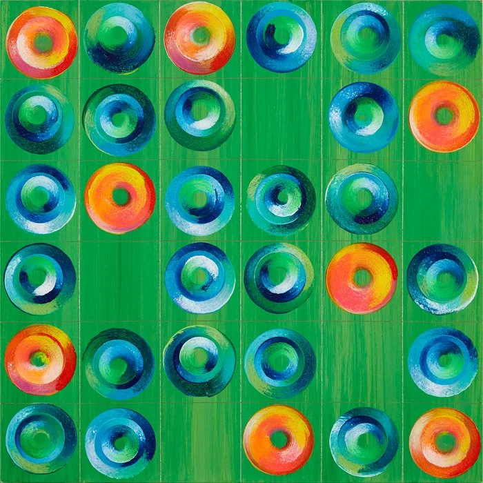 "Untitled 58" 
Jamie Kost Mixed Media 
12" x 12" 
2022 
NFS 