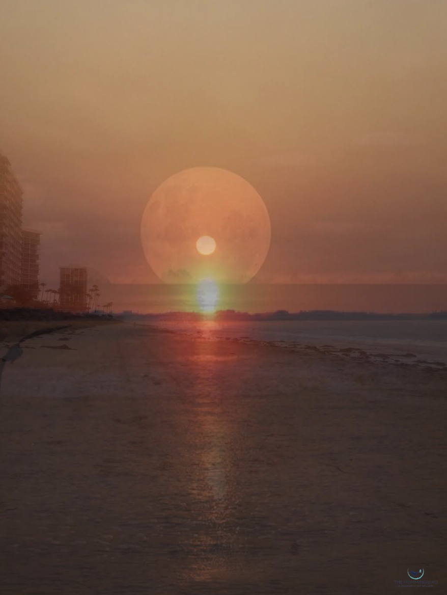 "Sunset Over Venice Beach" Tara Spencer Composite Photography 18" x 12" 
2025 $800 