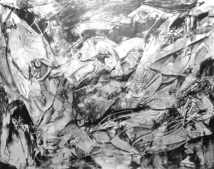 "Archangel 759" 
Brett Nickell 
Graphite + Acrylic 19" x 24" 
2020 
$1,500 