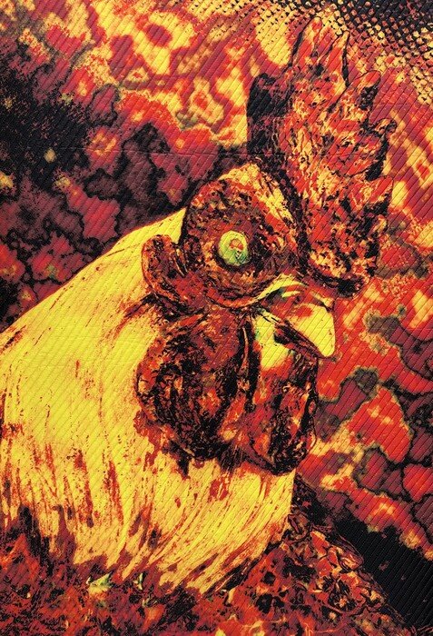 "Bucolic" Vince Quevedo Art Quilt 
38" x 27.5" 
2025 $1,000 