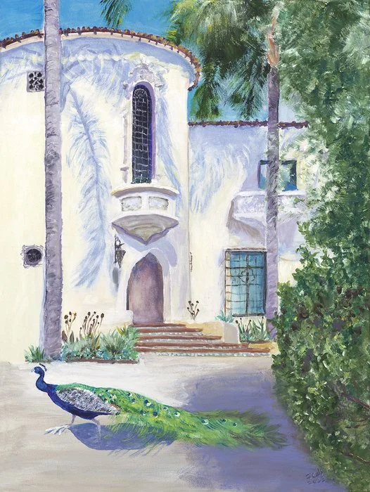 "Caught a Glimpse" Joanne Cali Acrylic on Canvas 24" x 18" 
2023 $450 