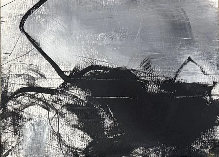 "Teaghlach IV" 
Teresa Spellman Gamble Acrylic & Mixed Media on Paper 24" x 18" 
2025 
$500 