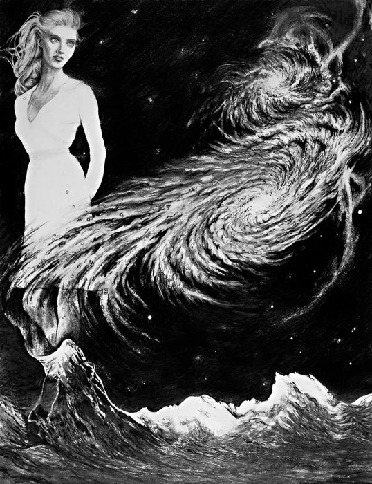 "And When the Sky Was Opened" 
John Calabrese Graphite Pencil on Paper 
20" x 16" 
2026 
$2,100 