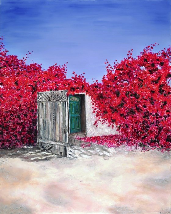 "Where the Vines Grow" 
Charissa Smith Oil on Canvas 60" x 48" 2022 NFS 
