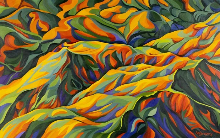 "Superbloom: Walker Canyon" Stacey Gregory Acrylic 30" x 48" 
2026 $5,000 