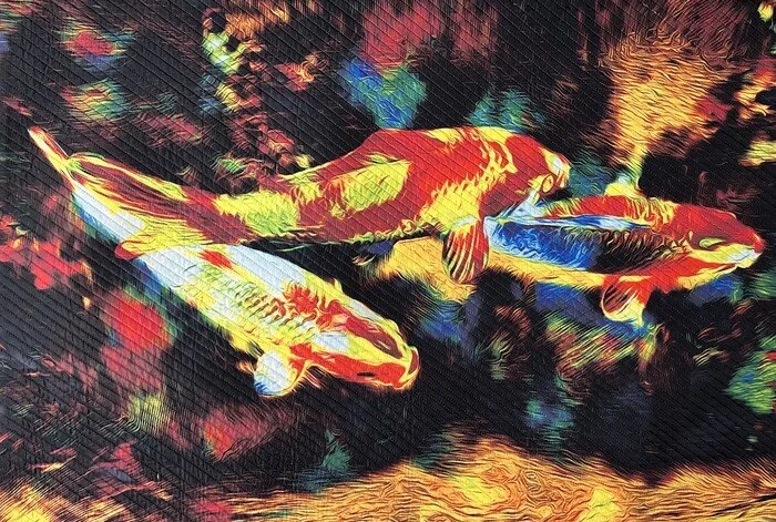 "Meander" Vince Quevedo Art Quilt 23" x 33" 
2025 $1,000 