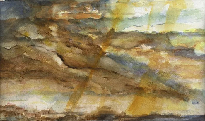 "Birth of a Mesa" Nancy Trottner Watercolor 12" x 17.75" 
2024 $600 