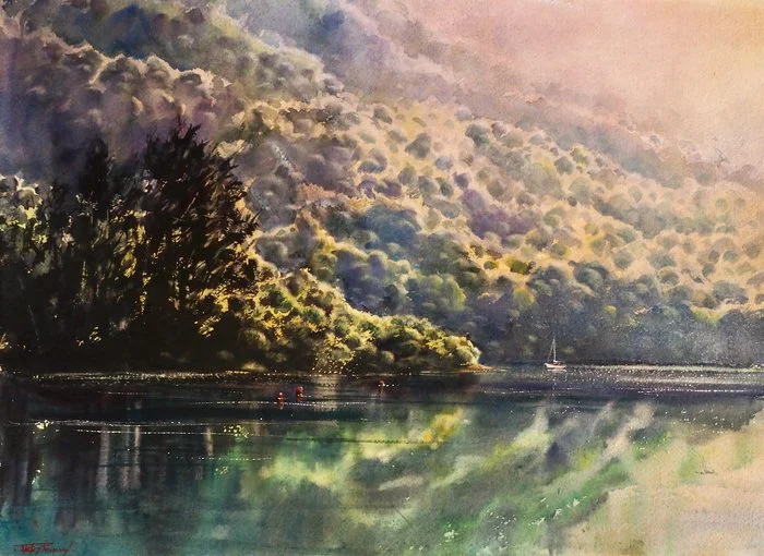 "Sounds Magic" Jacky Pearson 
Watercolour 
56 cm x 76 cm 
2025 
NFS 