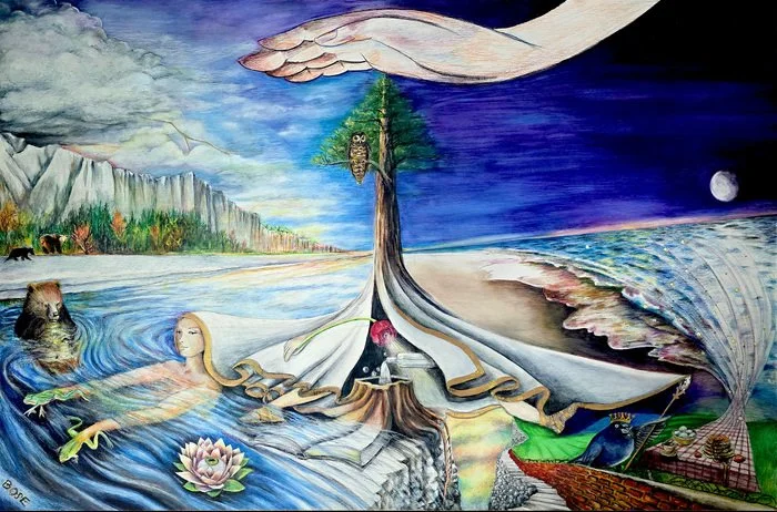 "Inner Landscape" Barbara Bose Derwint Intense Pencils 20" x 30" 
2026 $5,000 