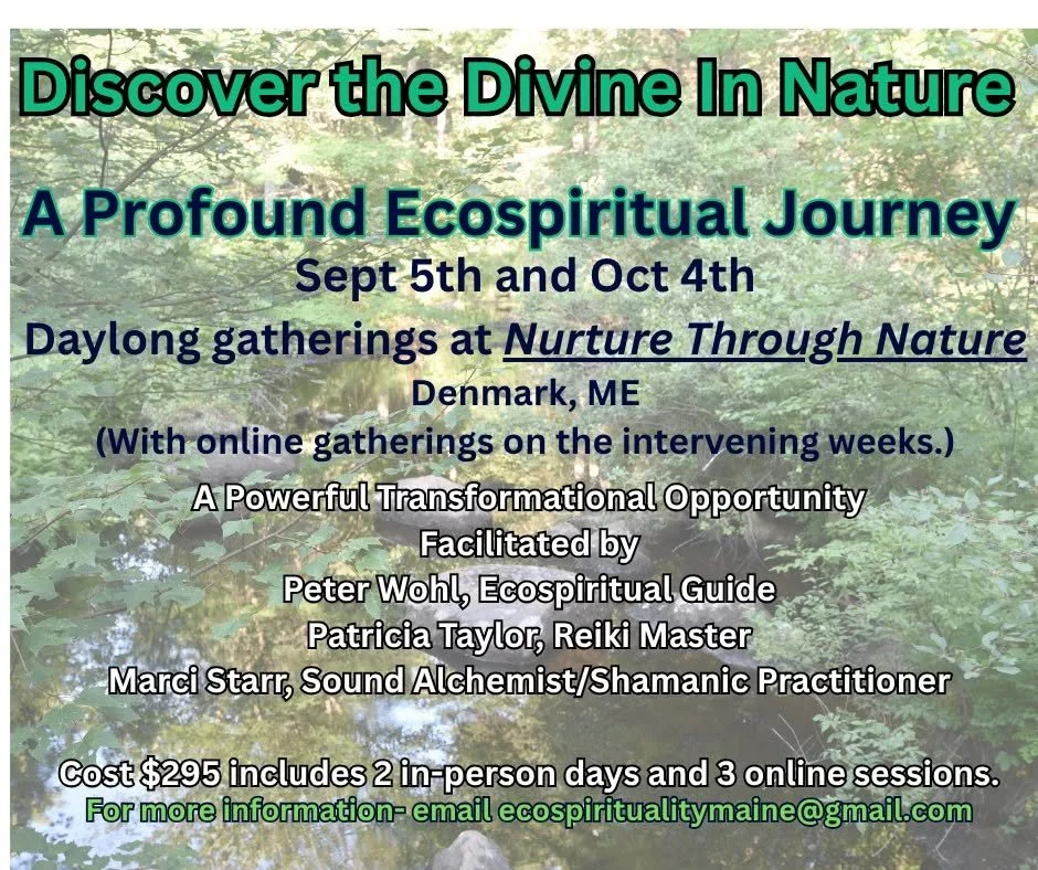 Discover the Divine in Nature- Sept 5 and Oct 4th