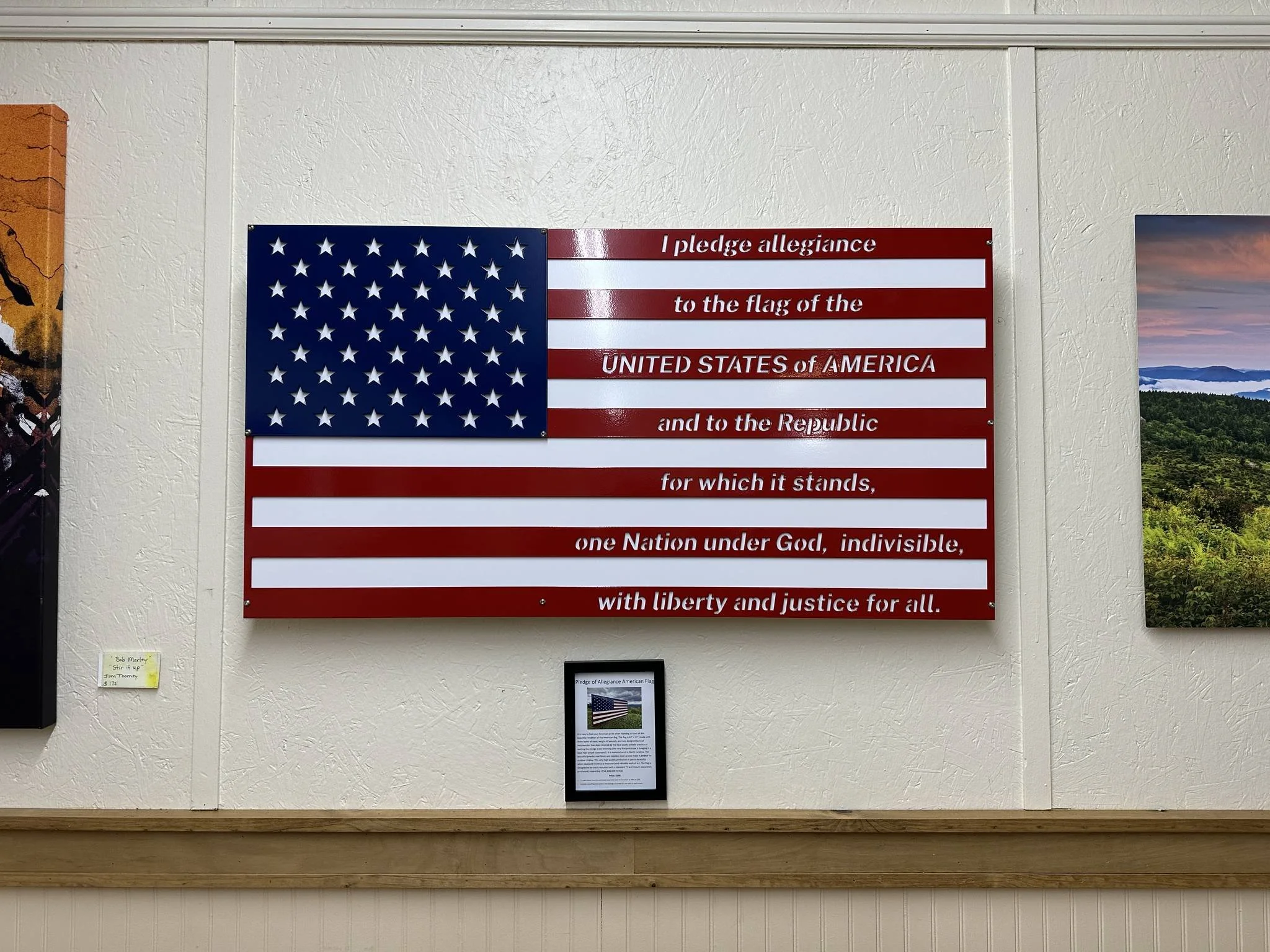 Sunrise Grill in Boone NC is one of my favorite restaurants! it is one of the many locally owned businesses that make Boone special. So of course, I was very honored last fall when owner Ian wanted to add our flag to his lobby artwork &quot;museum&qu