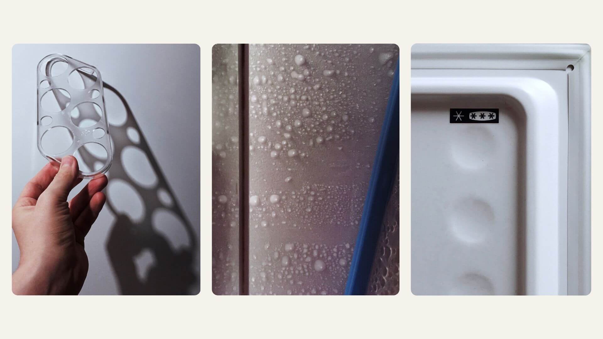 Creative Smartphone Photography exercise photos of refrigerator close-ups and shadow play