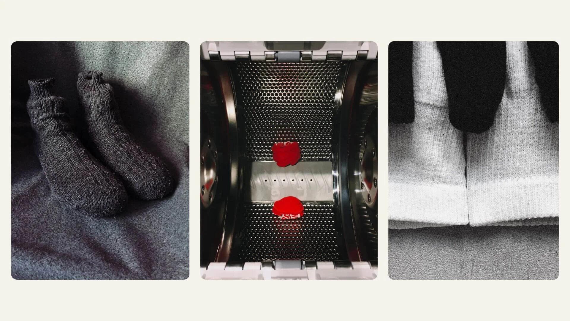 Creative photo series of socks taken with a smartphone