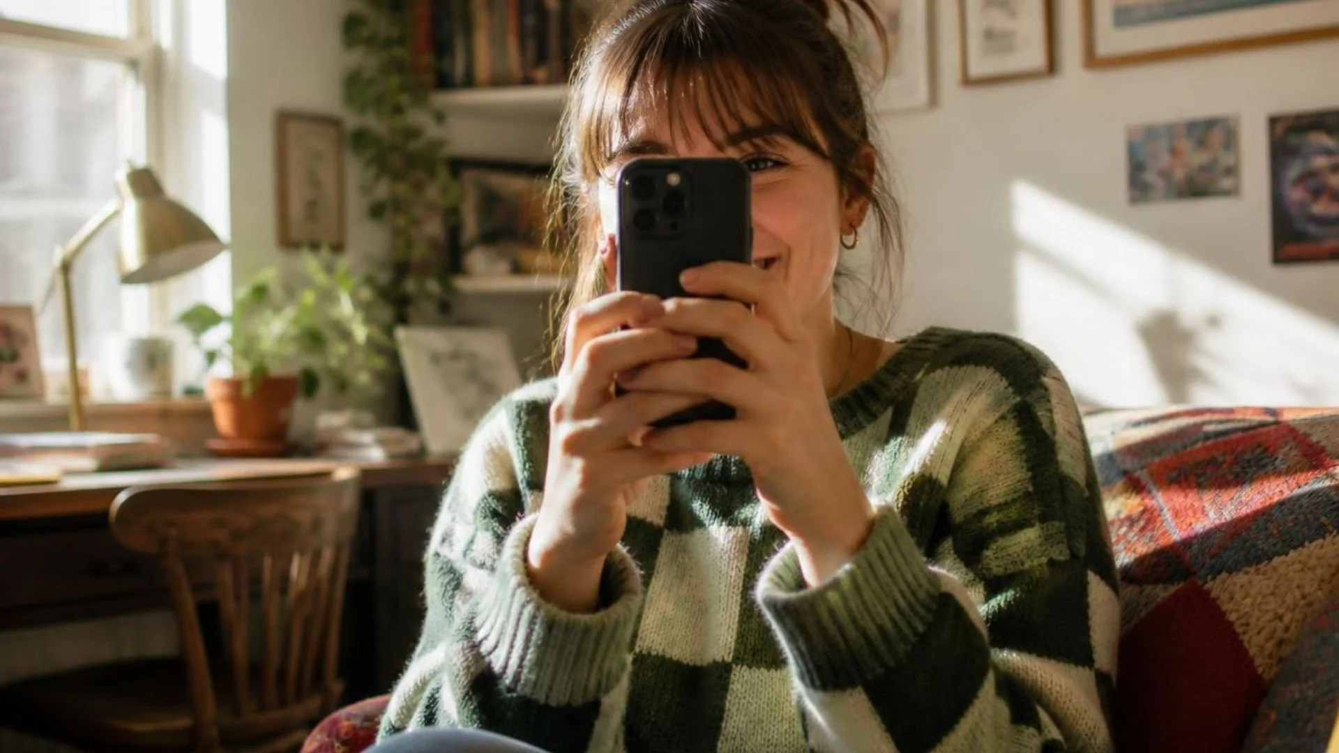 A person is taking a photo with a smartphone
