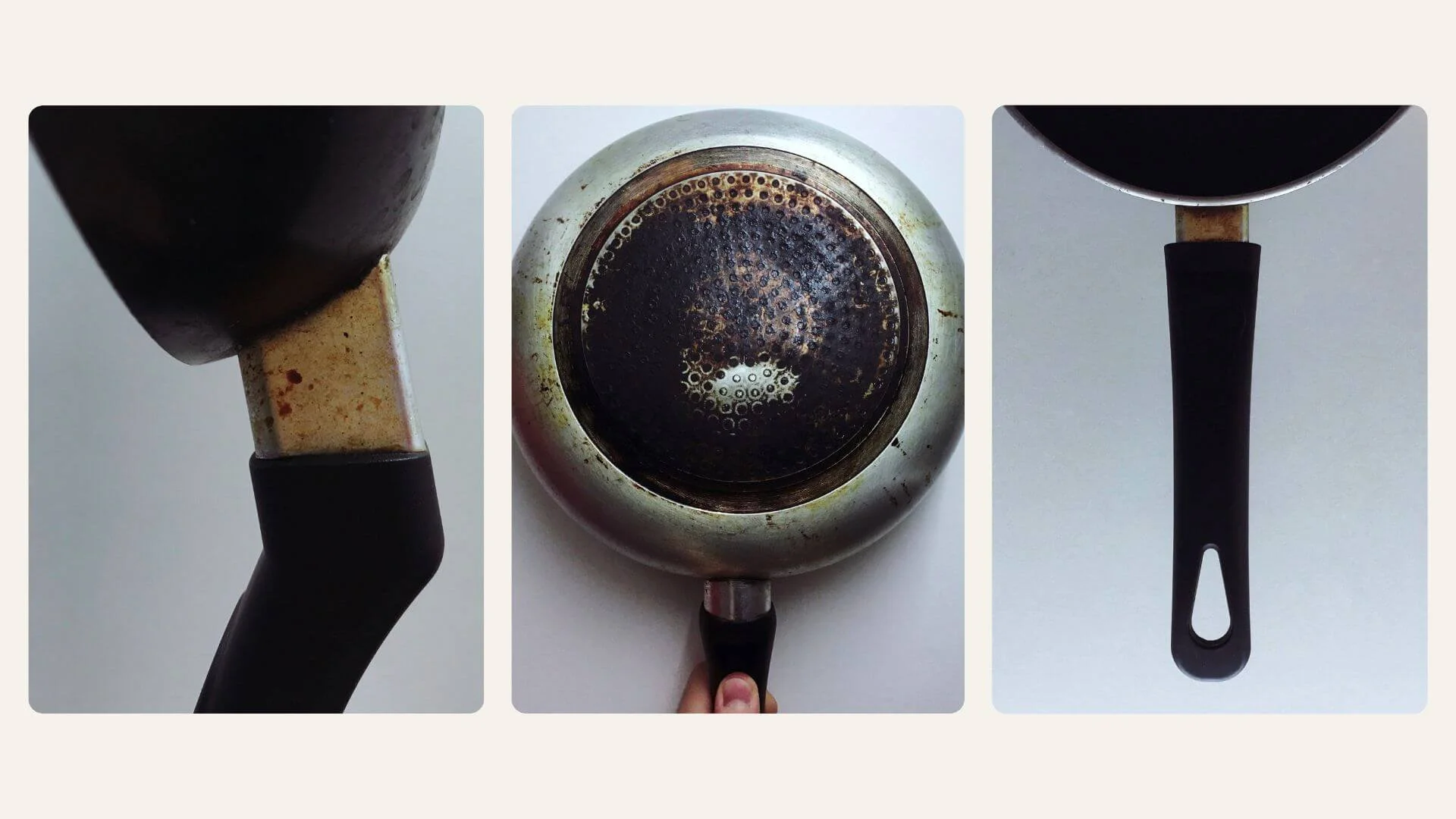 Creative mobile photography of pans taken at home with an iPhone