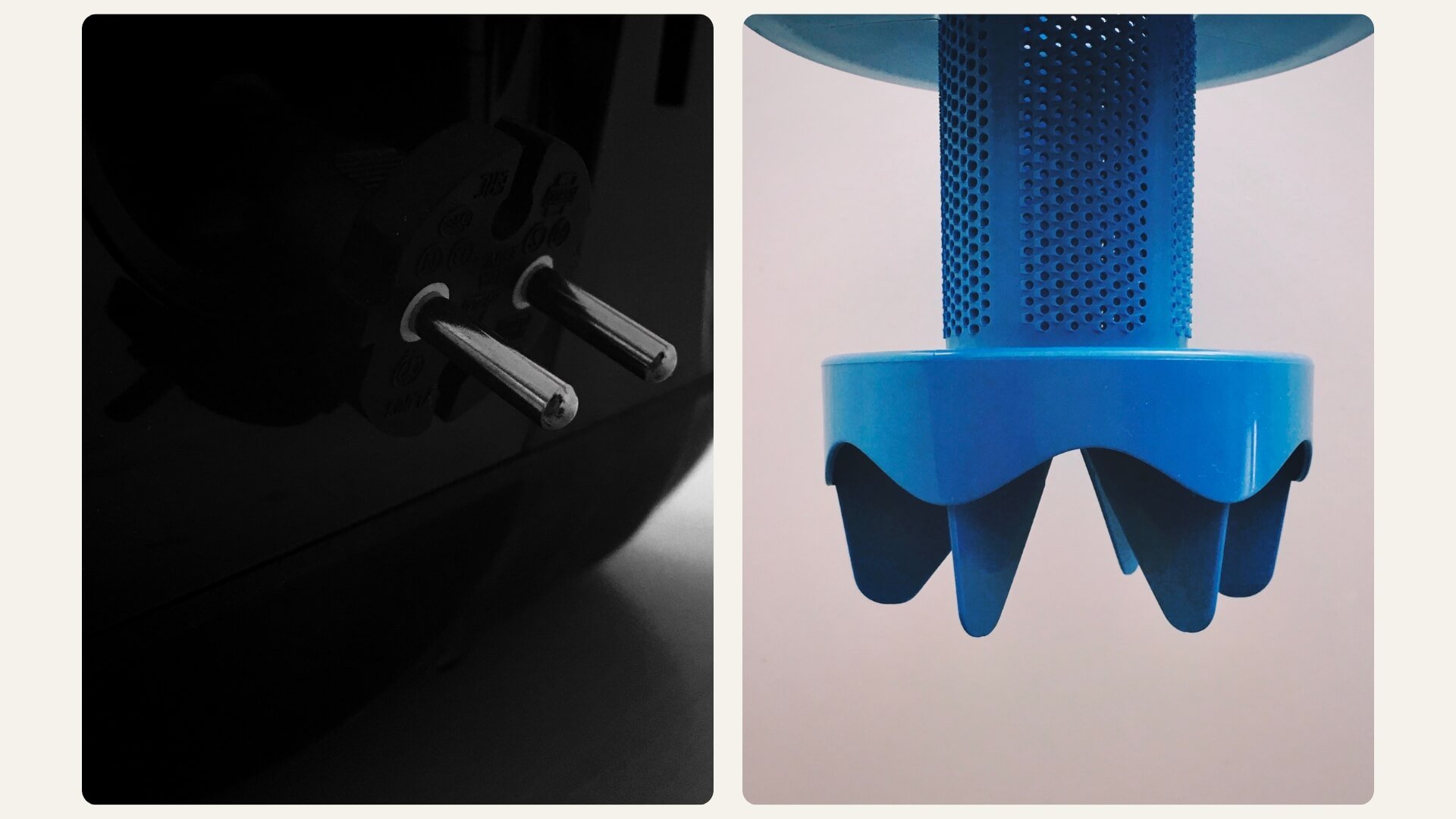 Creative Smartphone Photography snap of the vacuum cleaner details shot on iPhone, colorful and monochrome