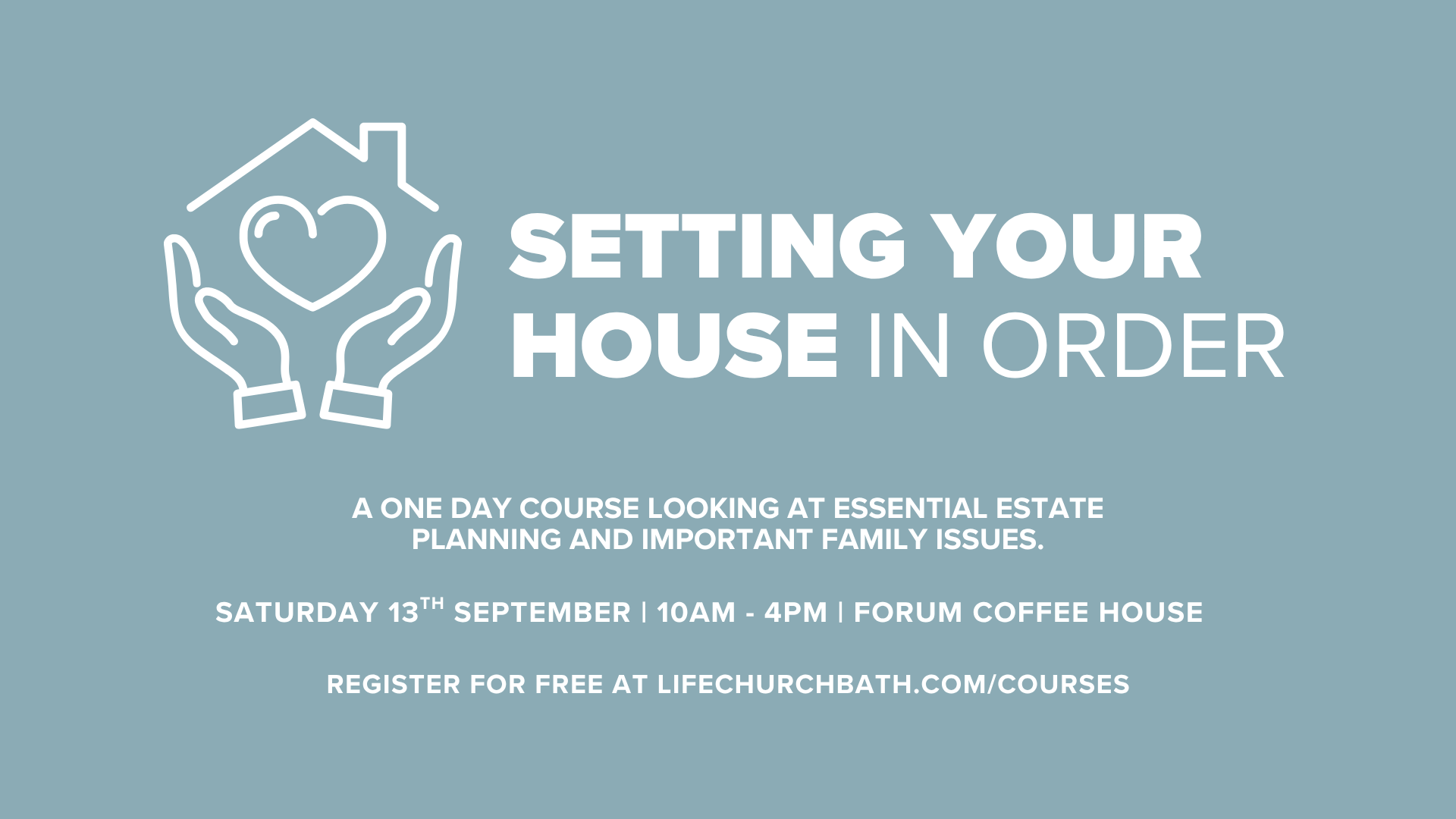 Setting Your House In Order