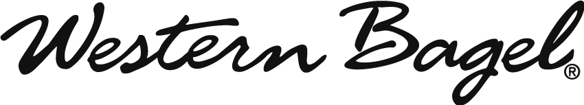 Western Bagel logo in black on a white background