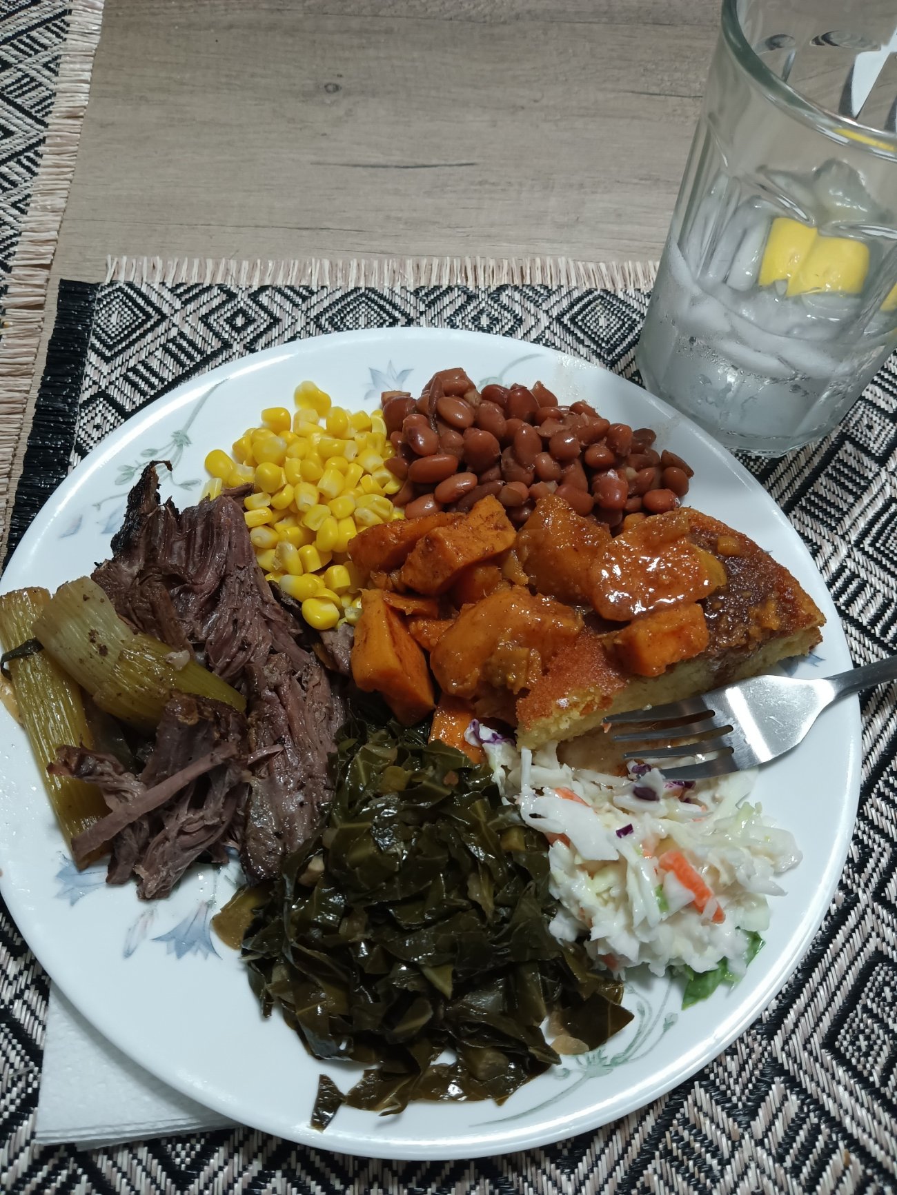 A sample of the fine cuisine prepared by a patron (with the help of fellow resident from KC, Eboni Fondren, singer)