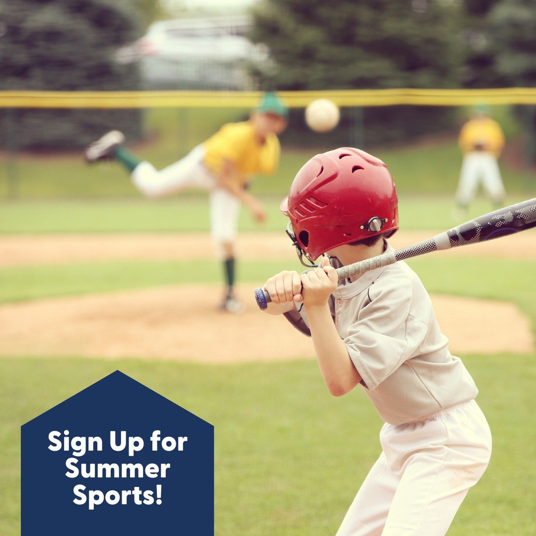 It's time to register for summer sports at the YMCA! Their wide variety of options will keep your little athletes staying active while providing great developmental skills. 

🏆 Baseball
🏆 Basketball
🏆 Cheer
🏆 Cornhole
🏆 Football
🏆 Golf
🏆 Laser