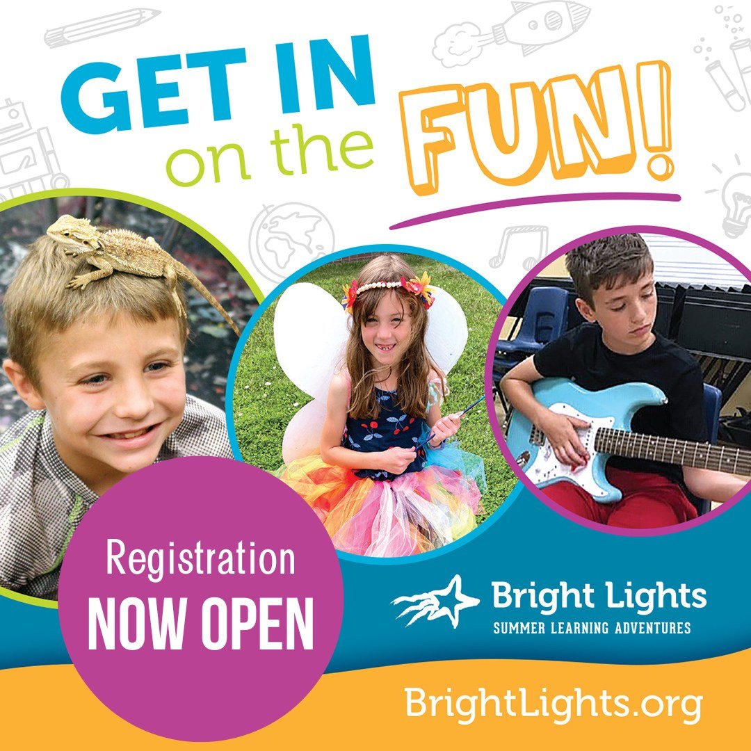 Registration for Bright Lights 2024 summer camp is now open! Learn about their minds-on, hands-on environment at the link in our bio. They offer half and full-day options. Get in on the fun! 🌟