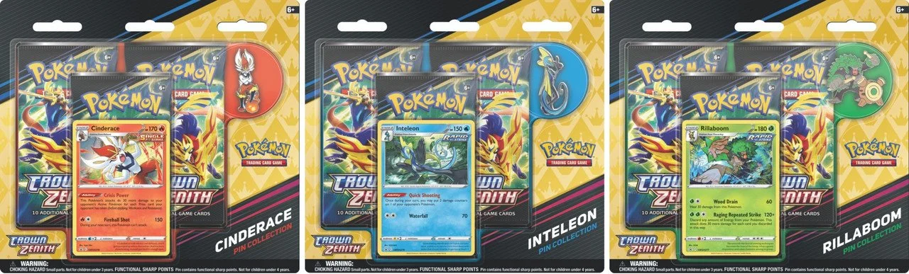 Pokemon TCG: Crown Zenith Pin Collection Display  Hidden Treasure Gaming