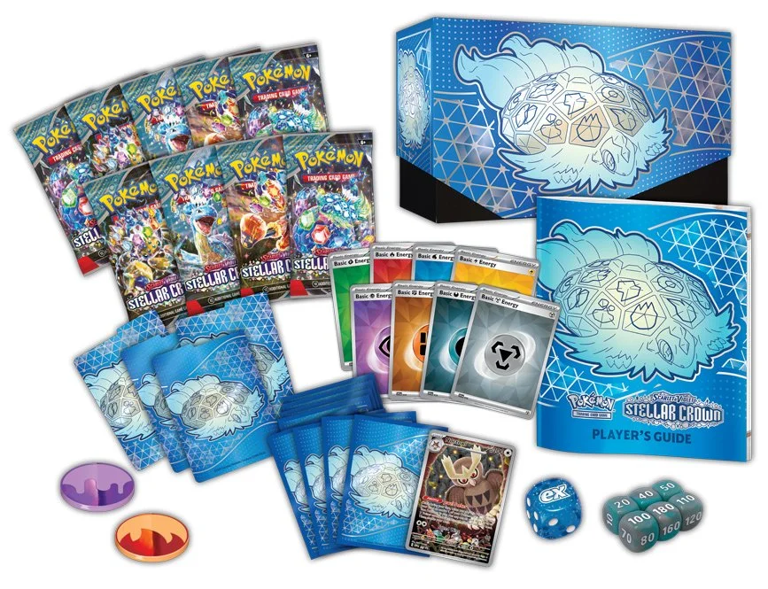 Pokemon TCG: Scarlet & Violet Stellar Crown Elite Trainer Box  Hidden  Treasure Gaming