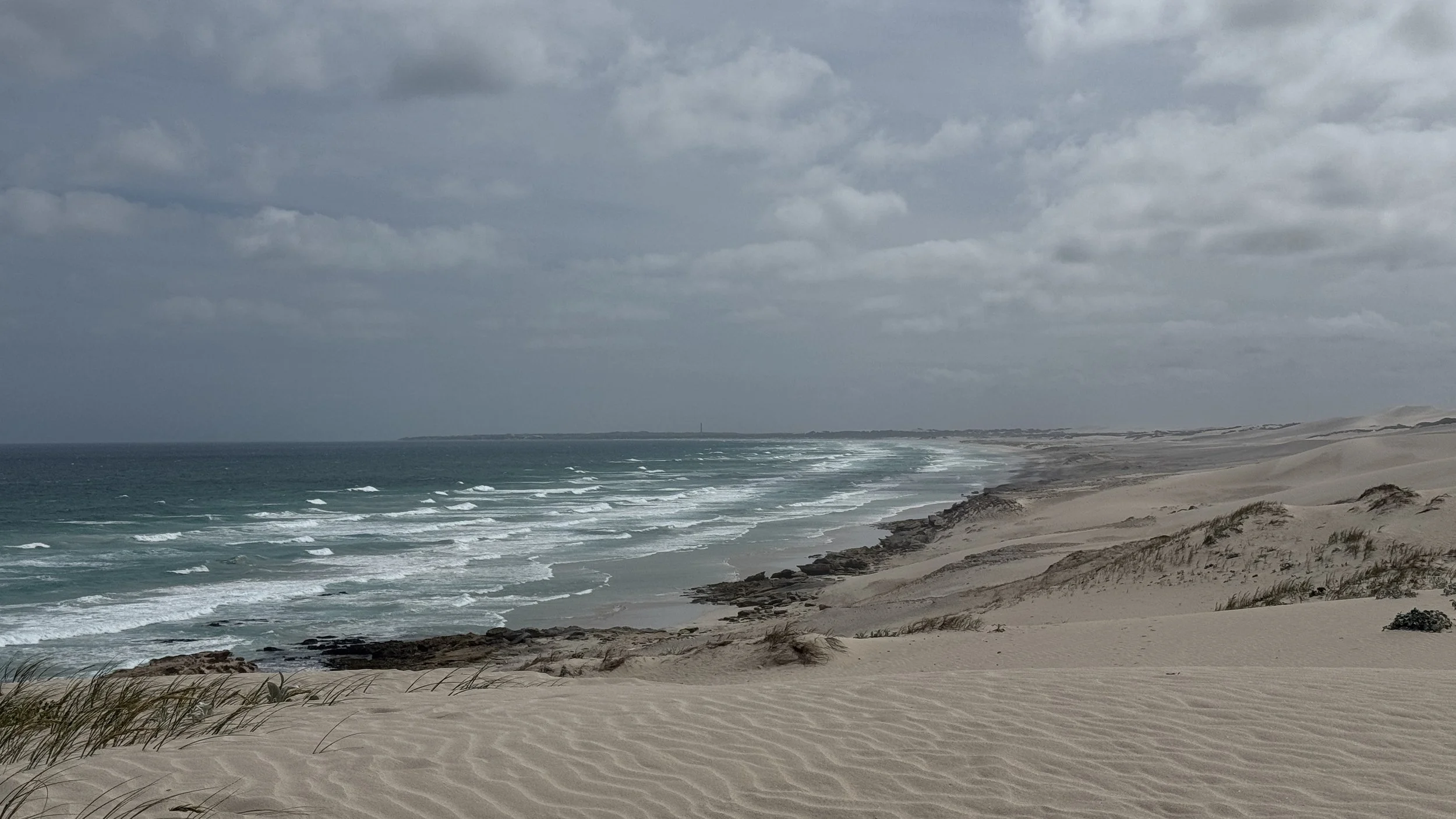 Blick von den Dünen in die Ferne im De Hoop Nature Reserve