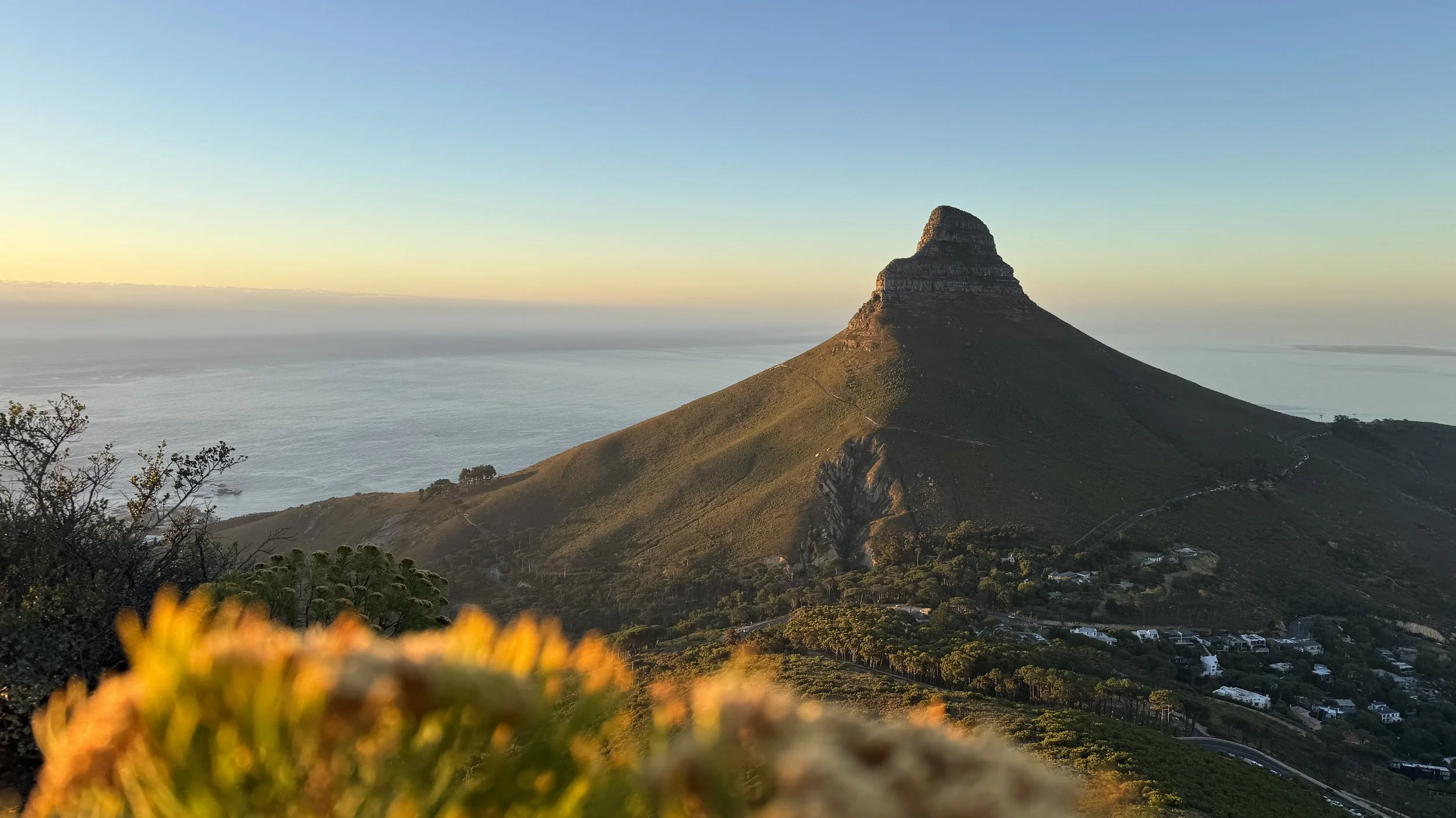 Blick vom Kloof Corner auf den Lions Head