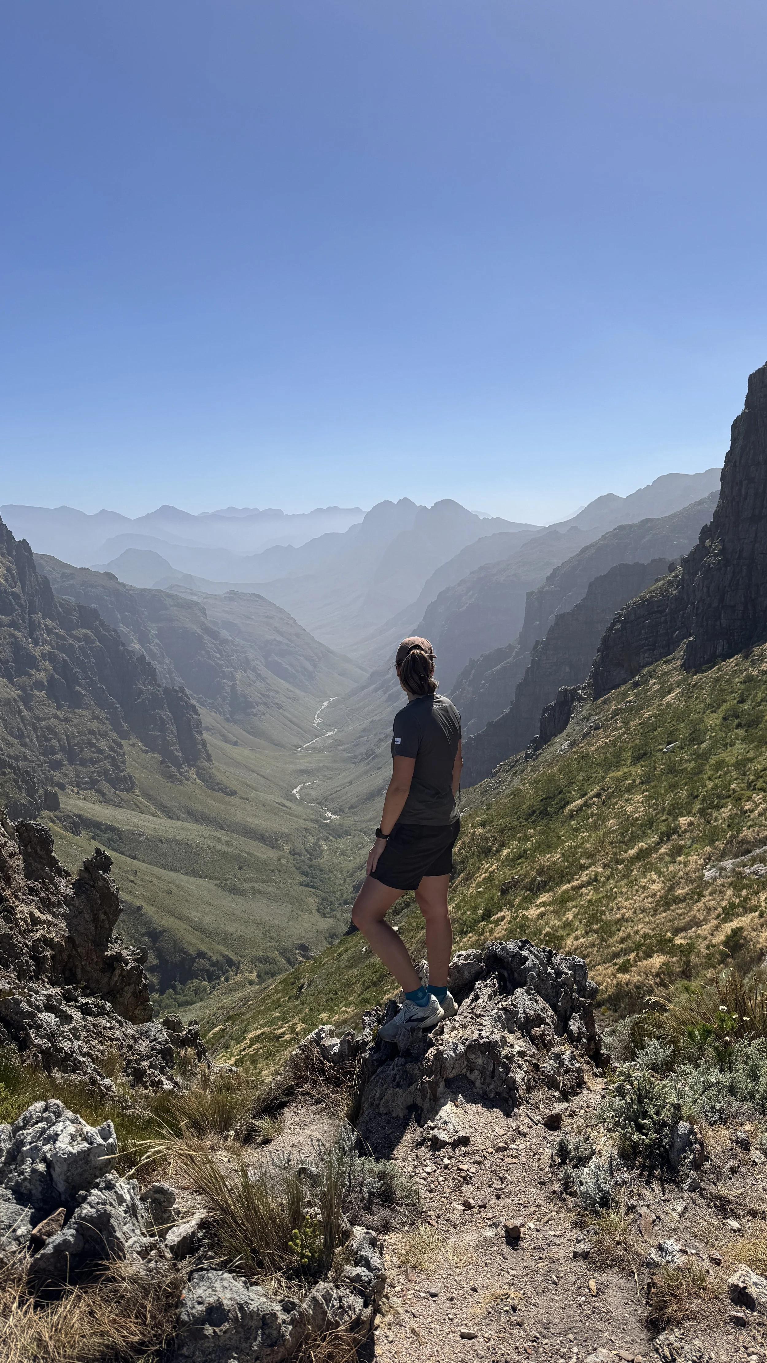 Person im Jonkershoek Nature Reserve