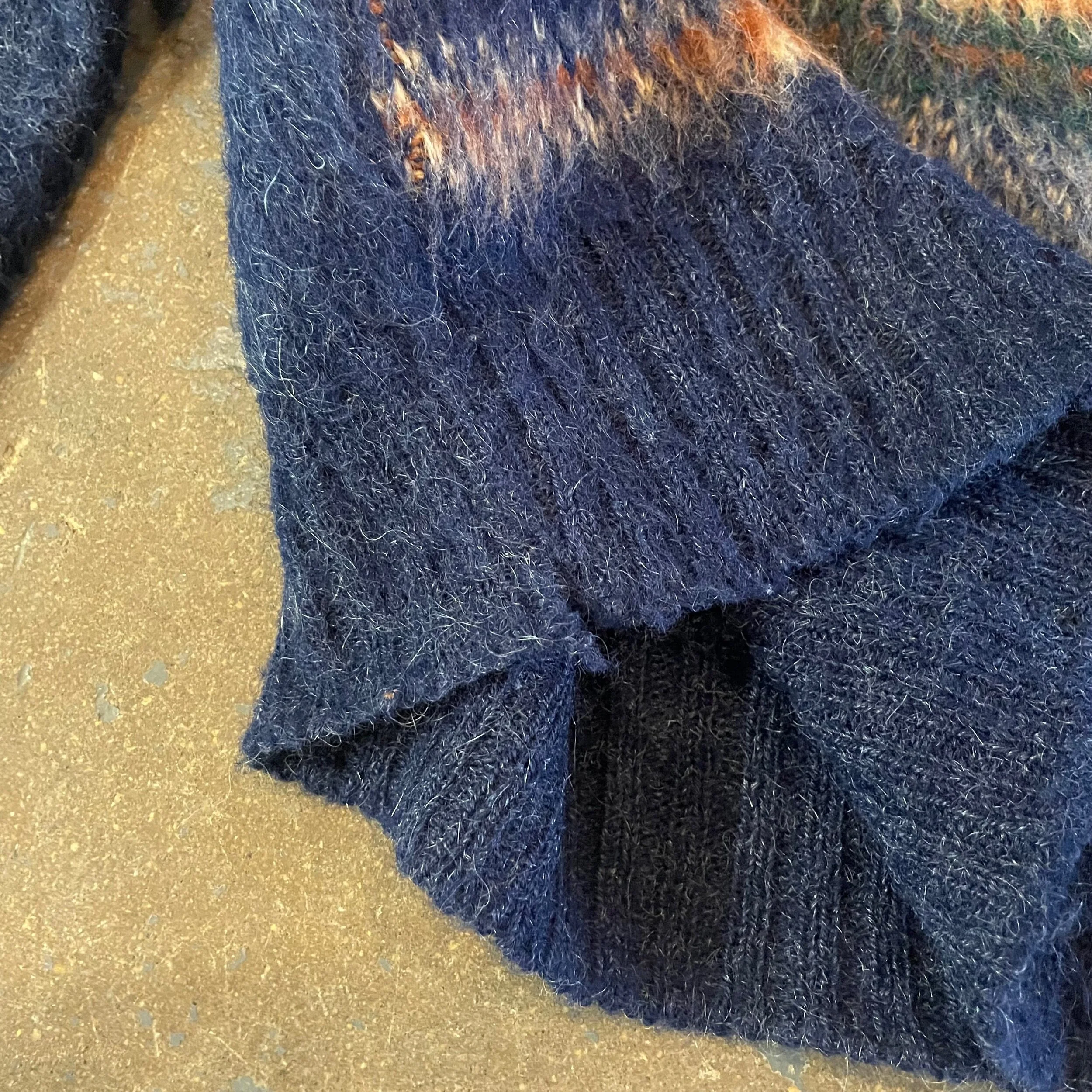 80s Mohair Cardigan Sweater M