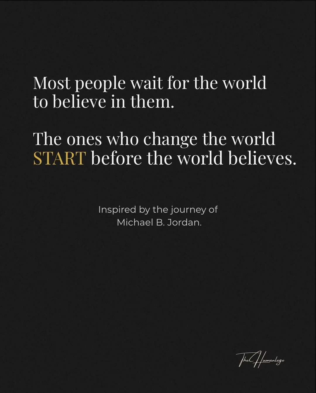 Some people wait for permission to chase their dreams.
Others start building before the world is ready.

Inspired by the journey of @michaelbjordan 
and a timeless reminder from @nike 

But if you read carefully&hellip;
it might also be the story of 