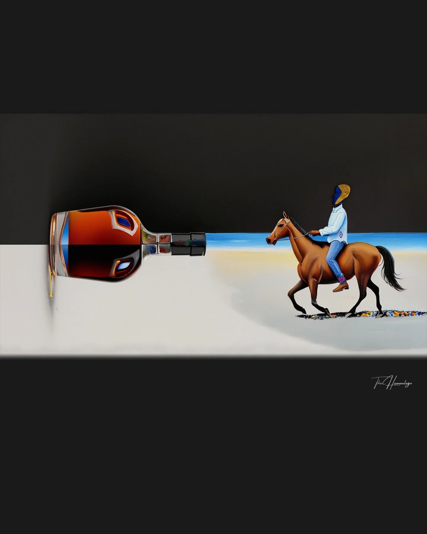 Liquid Courage&hellip;
Know the difference.

Be You Till Full. #thehumanlego #HeARTist #visualstorytelling #conceptual_art #contemporary_art