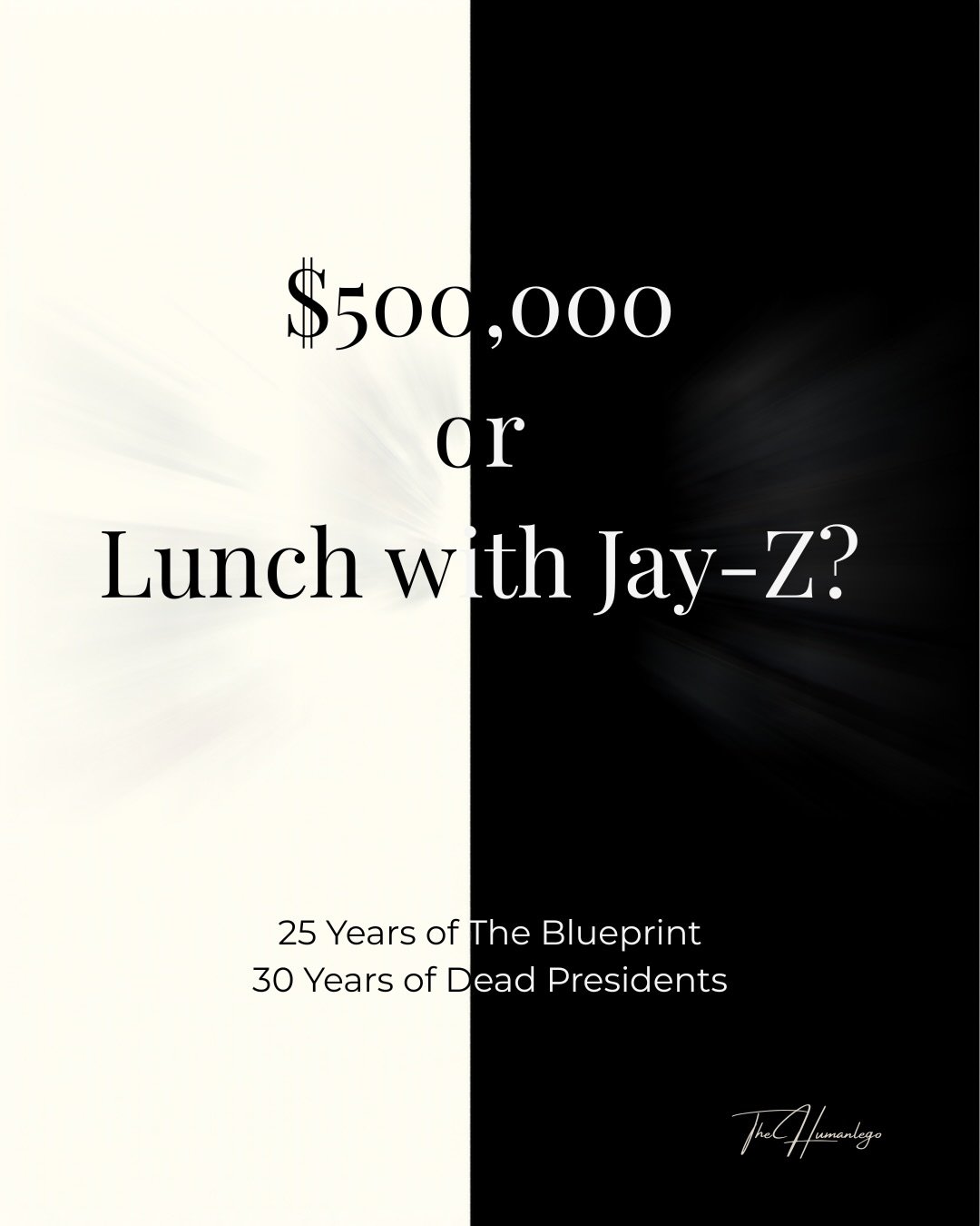 Lucky Me?
A short story by The Humanlego
(based on a maybe&hellip; maybe not true conversation that happened a few years ago)

25 years later, people are still searching for The Blueprint
30 years later, still chasing Dead Presidents II

Everyone say