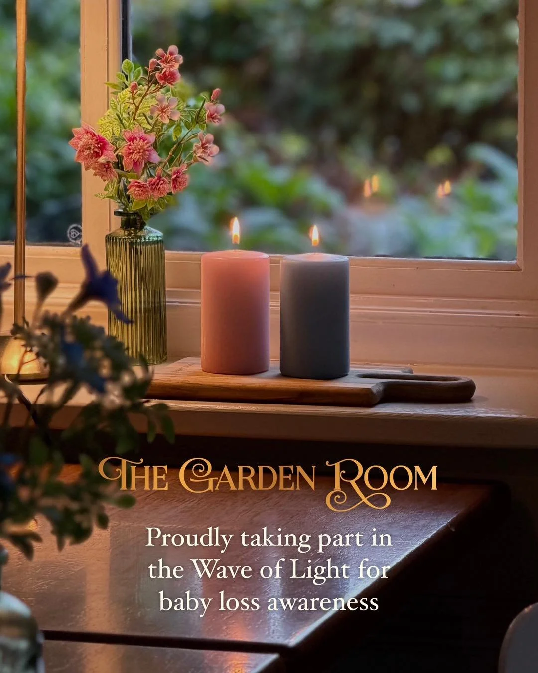 🩵 The Wave of Light &ndash; 15th October 2026 🩷

Today, we&rsquo;ve lit a candle at The Garden Room to remember the little lives lost too soon during pregnancy and infancy. 🕯️

We hope this encourages everyone to spare a thought for the parents an
