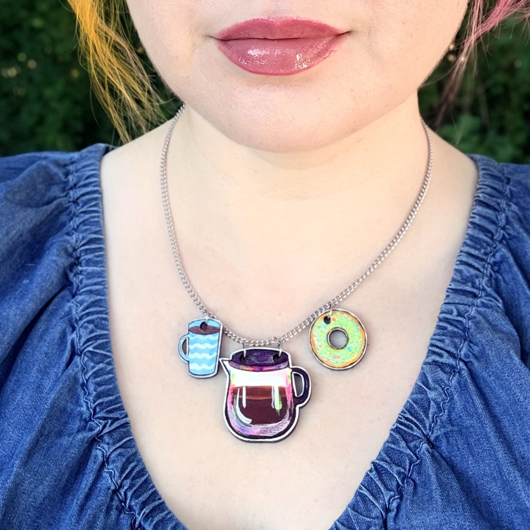Staffroom Snack Run Charm Necklace