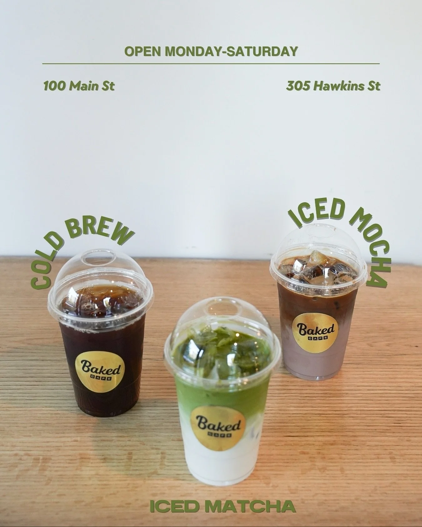 You might be wondering what’s available at our new location! We’re happy to say that we offer all the same, delicious drinks as usual, with the same high quality, organic coffee. 💚