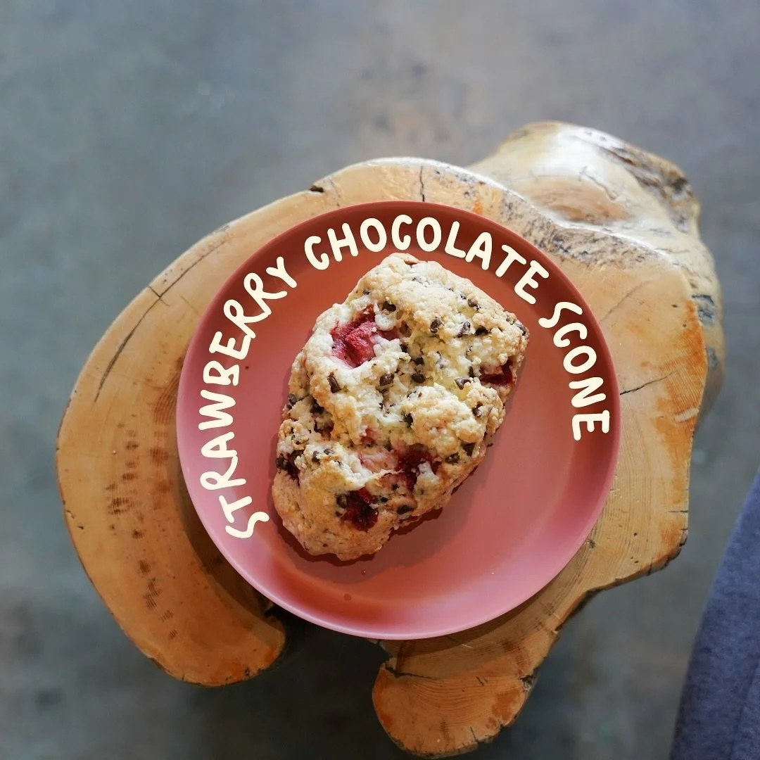 We&rsquo;ve combined the classic delicious mix of strawberries &amp; chocolate and put them into 🥁a scone. On top of our usual scone flavours, you can now try this drool-worthy combo on your next visit 🤤