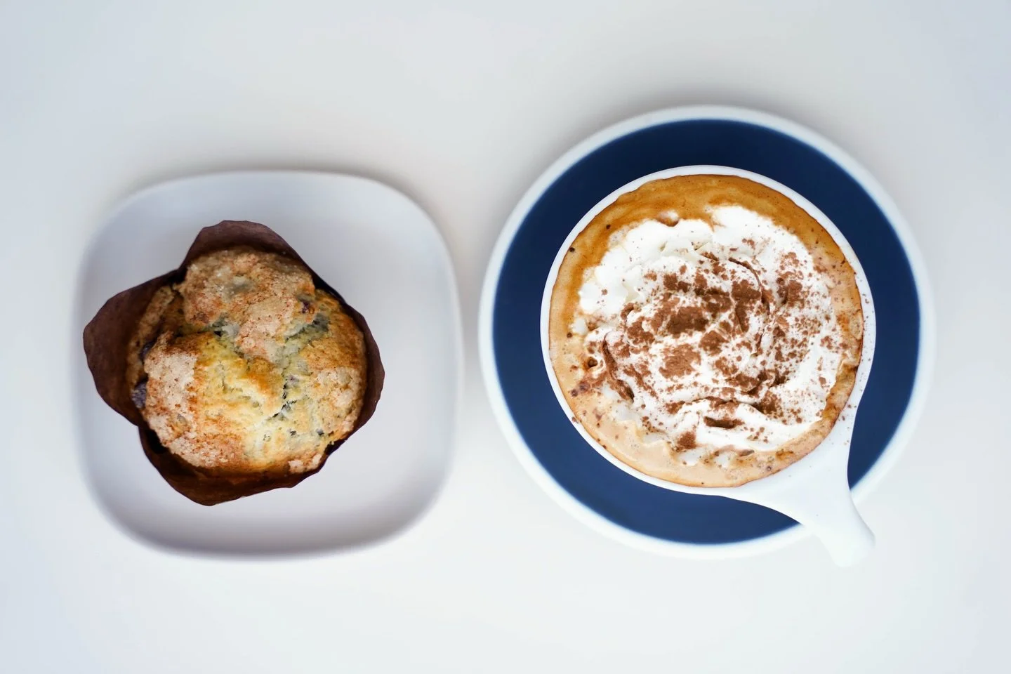 What about a hot mocha topped with whipped cream and a homemade muffin? We&rsquo;ll be here 6 days a week serving up organic coffee paired with baked goods made fresh by our bakers daily 🥰