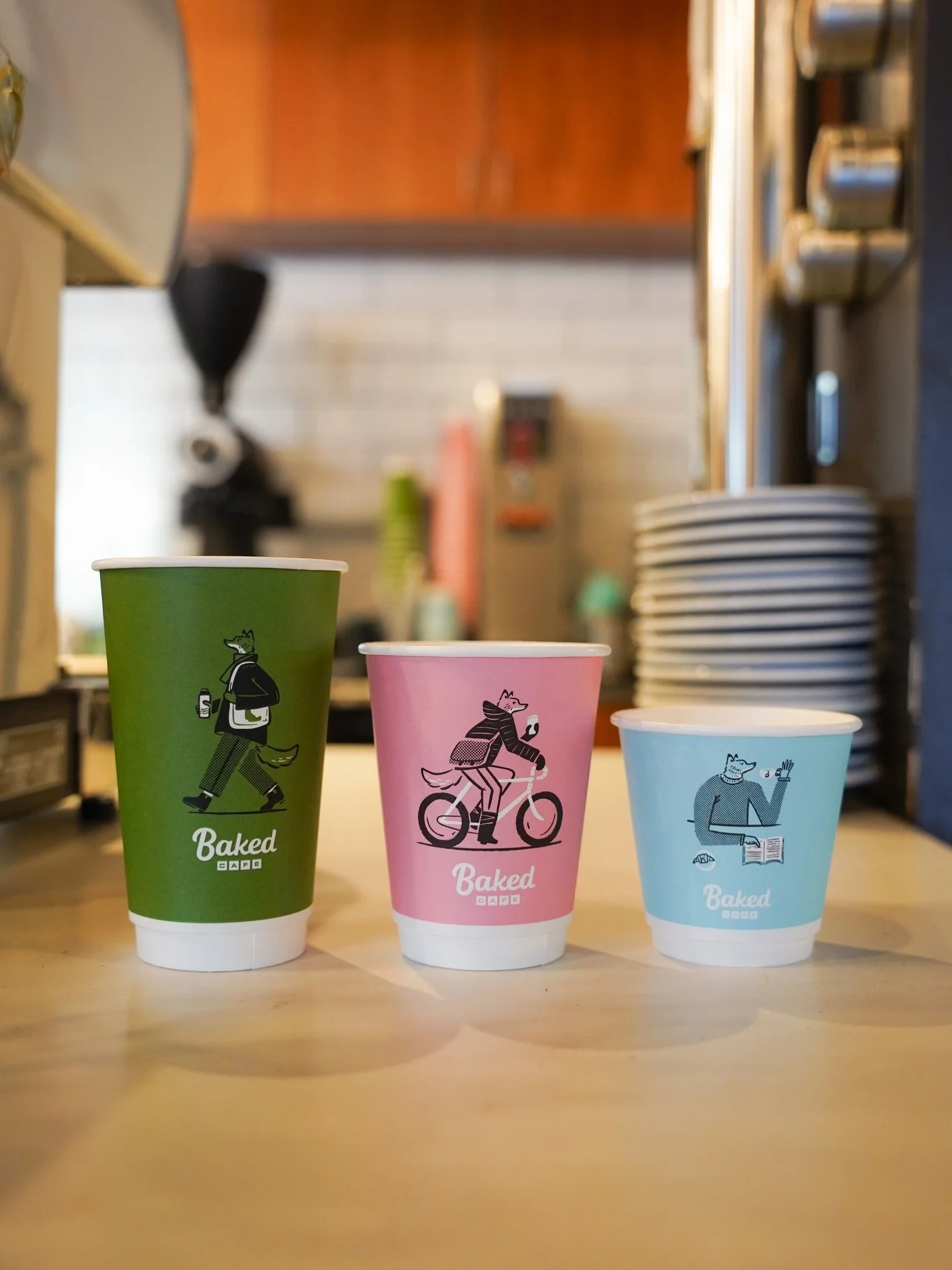 Have you seen our new takeout cups? Designed locally by @sketchytedd these have to be the cutest custom cups around 😌💕