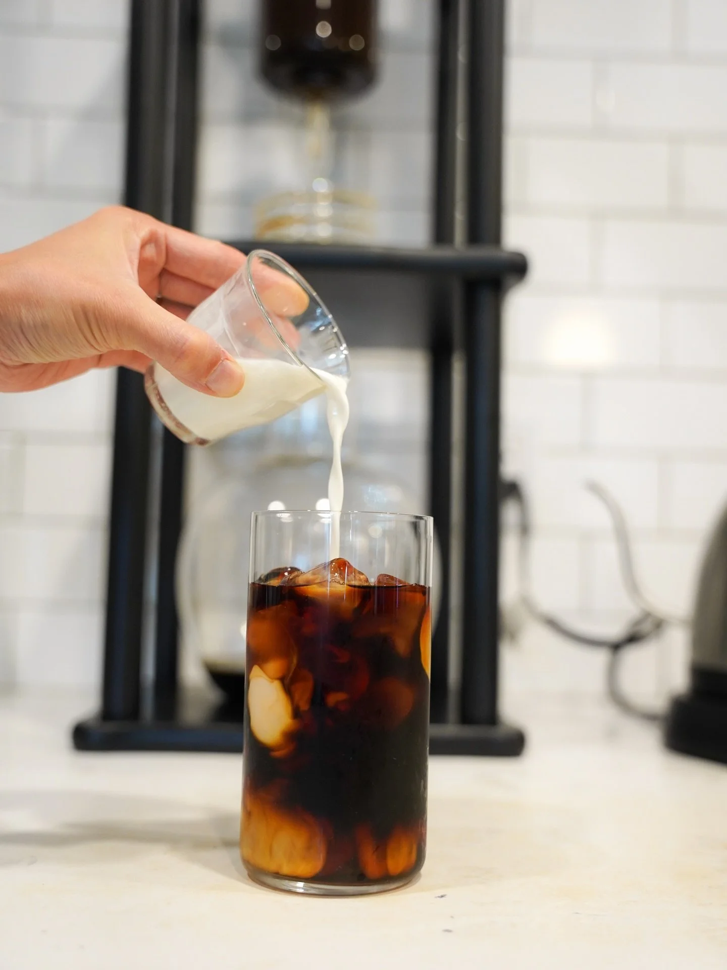 Our cold brew is BACK ☕️🧊 brewed slowly in house, this coffee is tooooo good to miss 🙂&zwj;&harr;️ available now at our shop on Hawkins