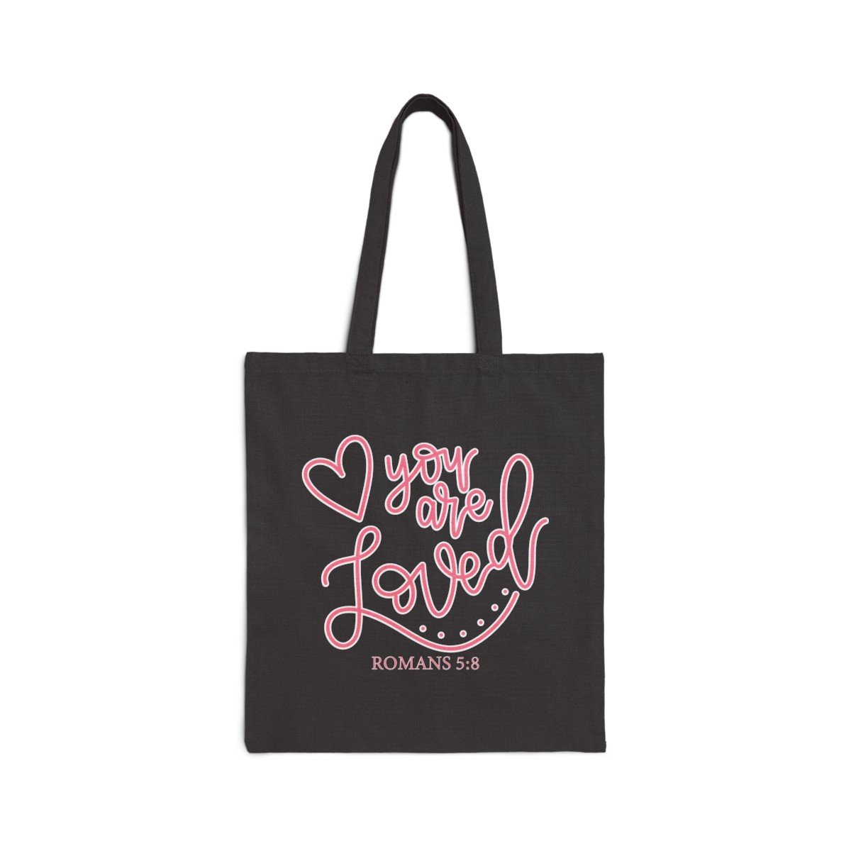 You Are Loved Cotton Canvas Tote Bag