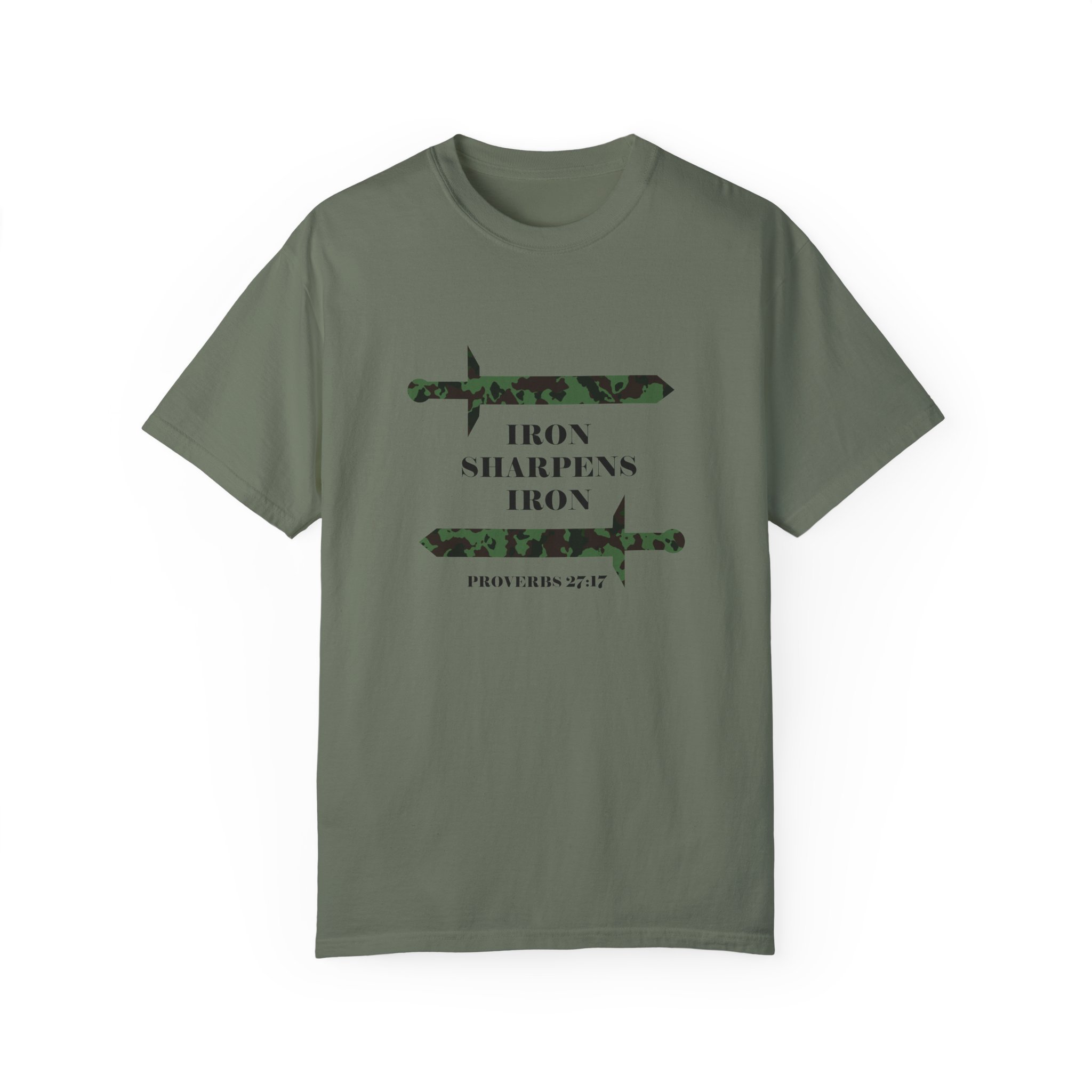 Camo Iron Sharpens Iron Men's Tee