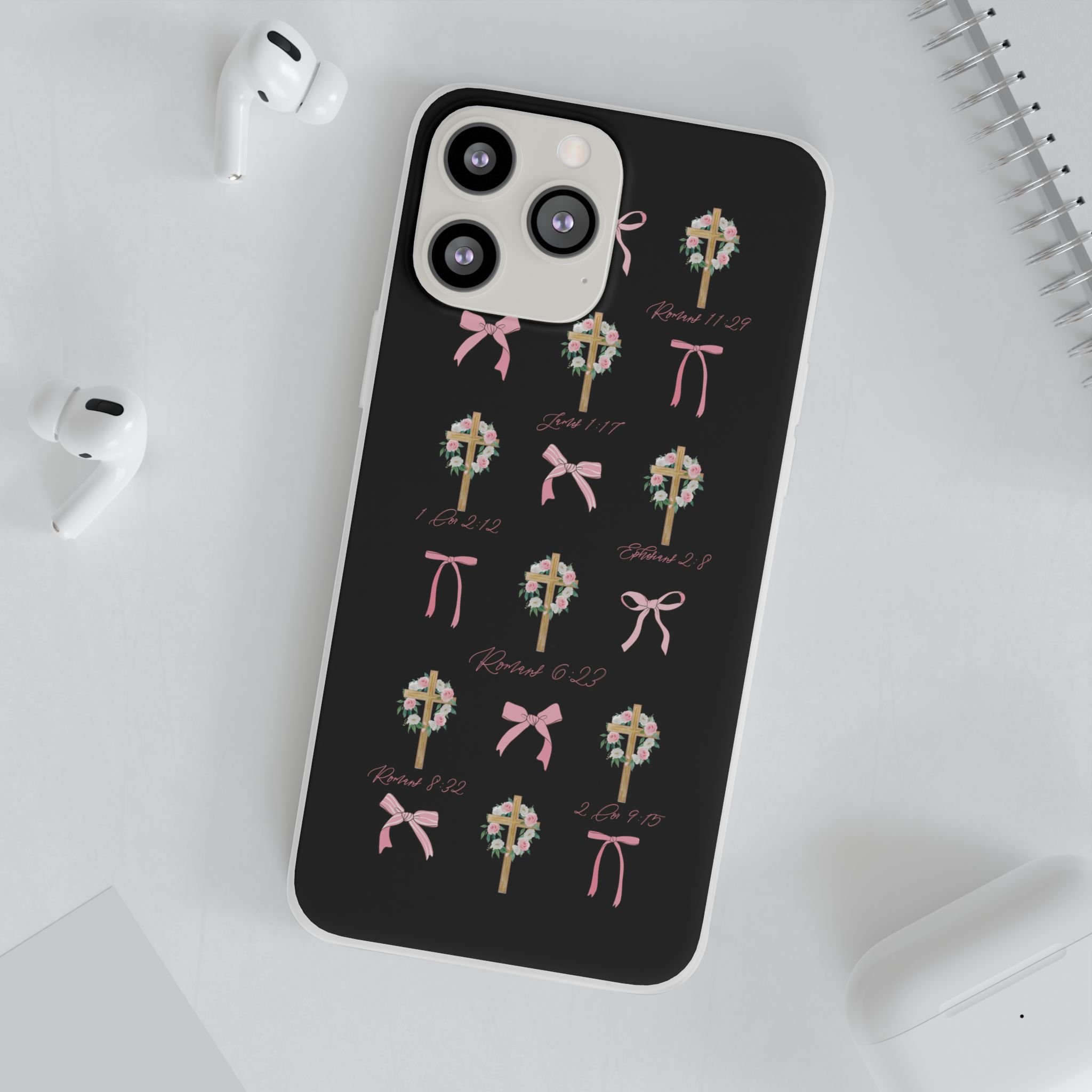 Wrapped in His Love Black Phone Case