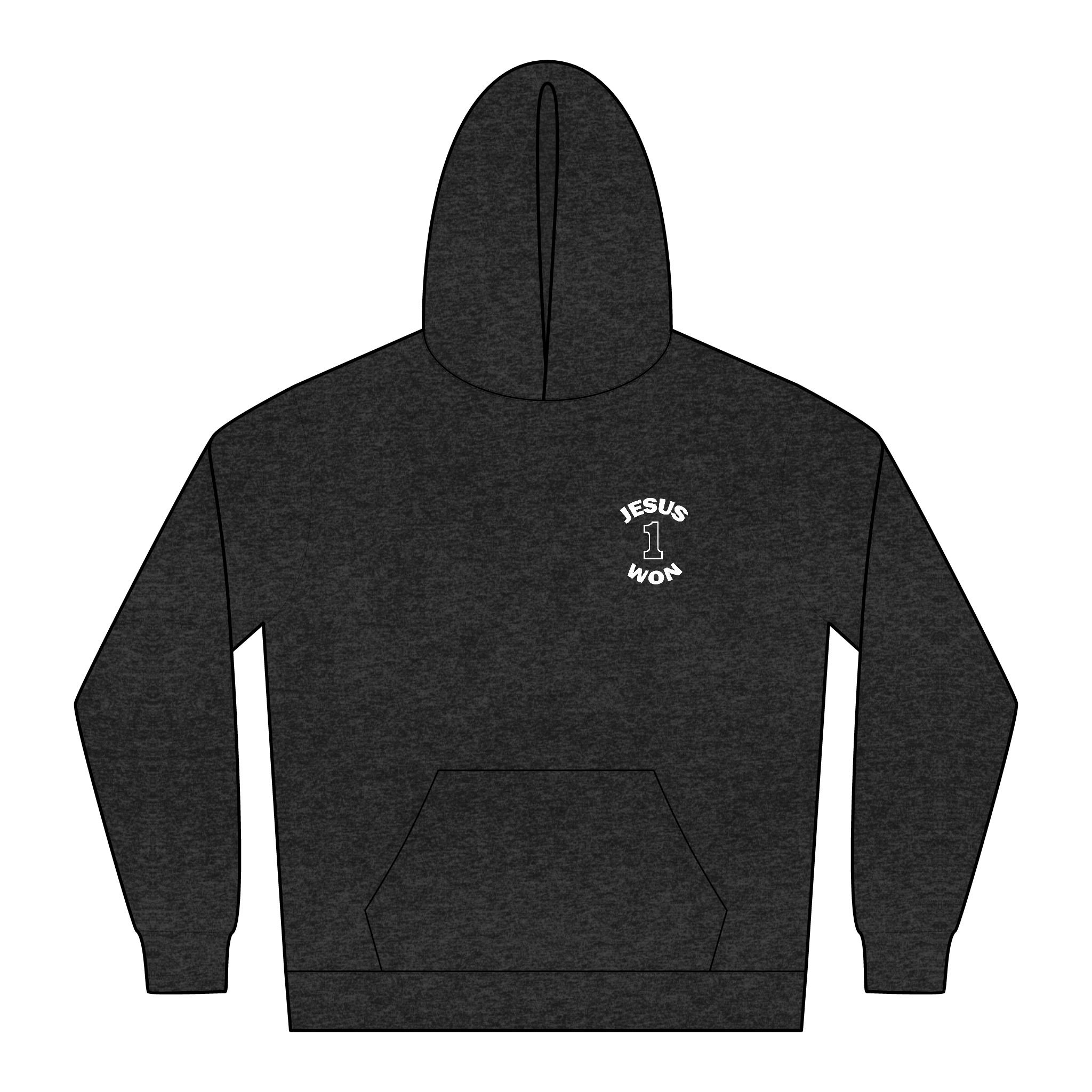 Jesus Won Embroidered Hoodie